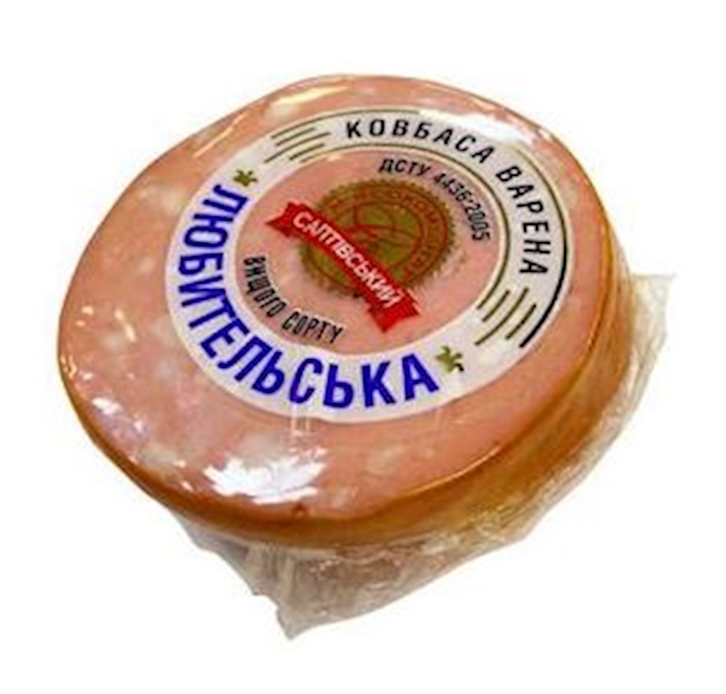 Bogodukhivsky (Saltov) Brühwurst Lübitelska ca.400g // Колбаса Любительська 