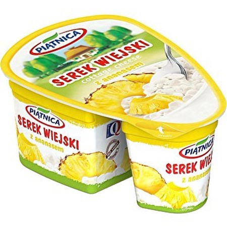 150g Hüttenkäse mit Ananas // Piatnica Творог зернистый с ананасом