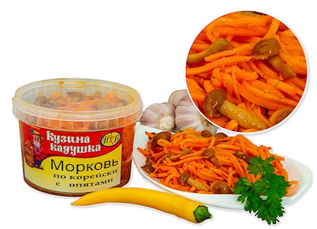 350g Karottensalat mit  Pilze // Салат из мoркови с грибами