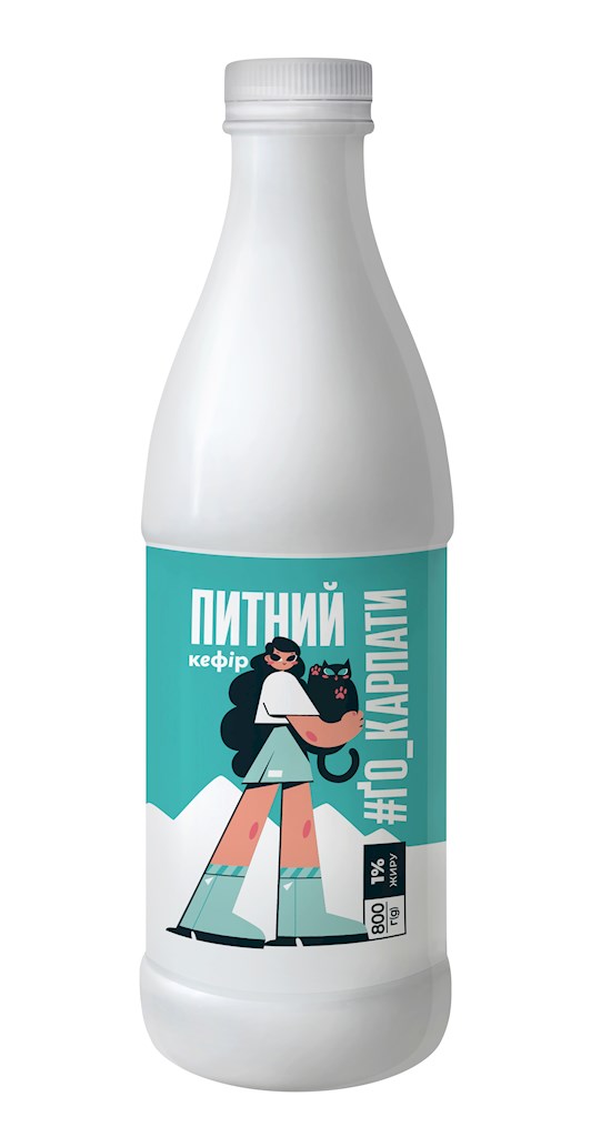 800ml GoKarpaty Trink-Kefir 1 % // ҐоКарпати Кефір Питний  1%  