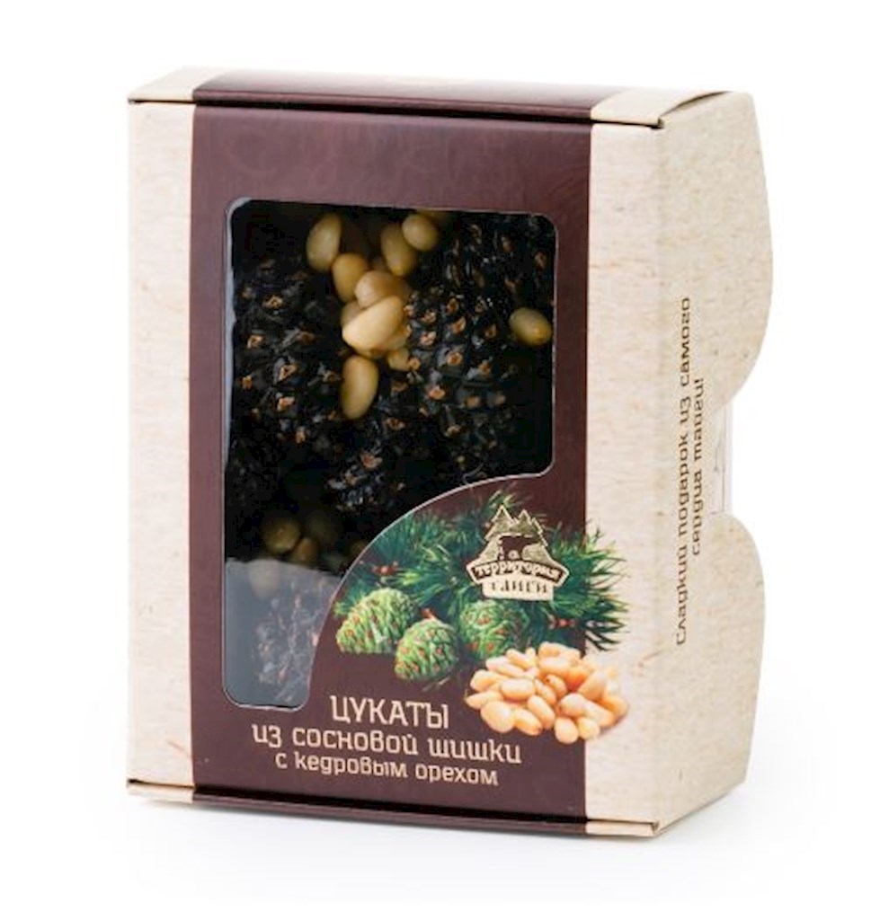 150g Terr.Taigi kandierte Tannenzapfen mit Pinienkerne // Цукаты из Сосновых шишкек