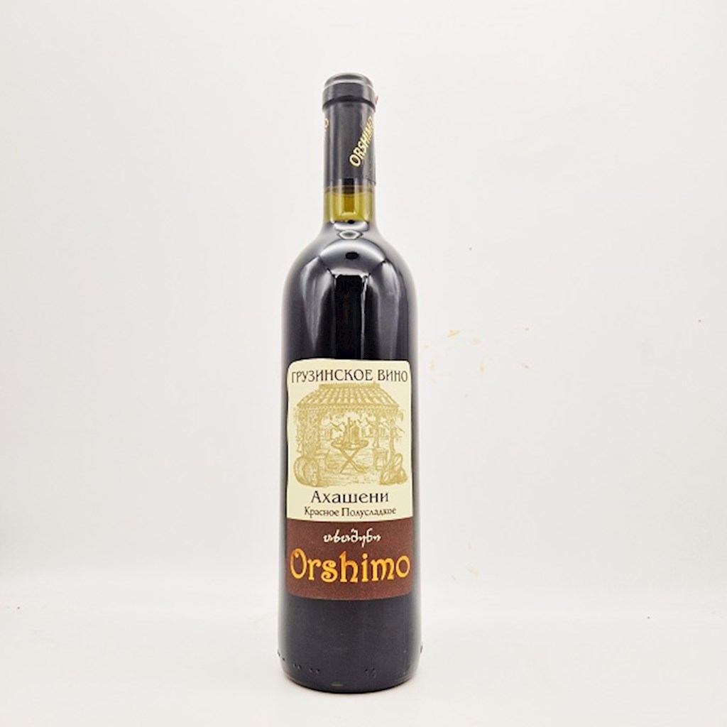 0,75 L Orshimo Wein Akhasheni rot lieblich alc.11% // Вино "Ахашени" красное сладкое