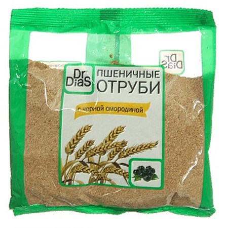 200g Dr Dias Weizenkleie m schwarzer Johannisbeere // Отруби пшеничные с черной смородиной