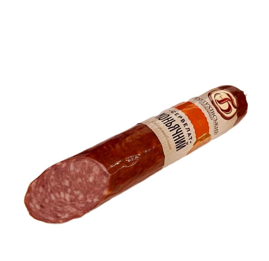 Bogodukhivsky Salami geräuchert Konjacnij ca.300g // Сервелат "Коньячний'' полукопченая  