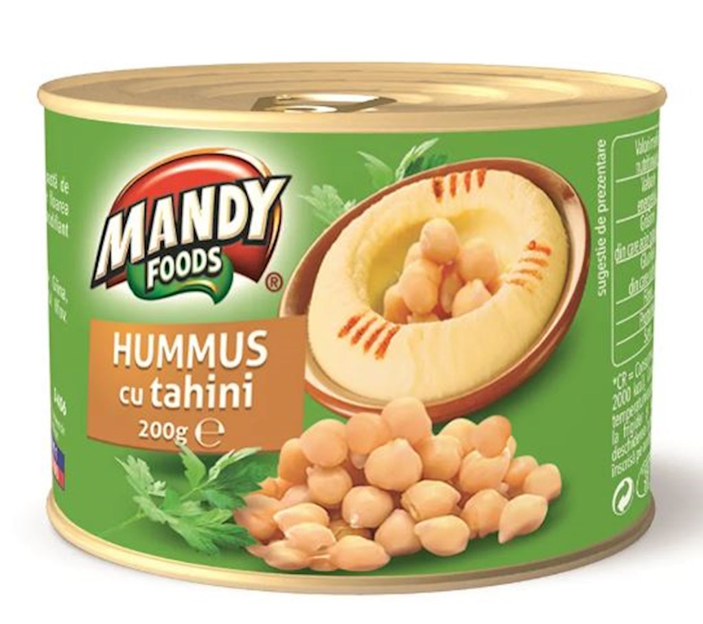 200g Mandy Foods Hummus mit Tahin /Humus cu tahini // Паста с тахини