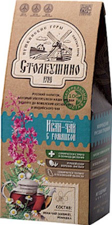 30g Stolbushino Ivan-Chai mit Kamille  // Иван-Чай с Ромашкой 