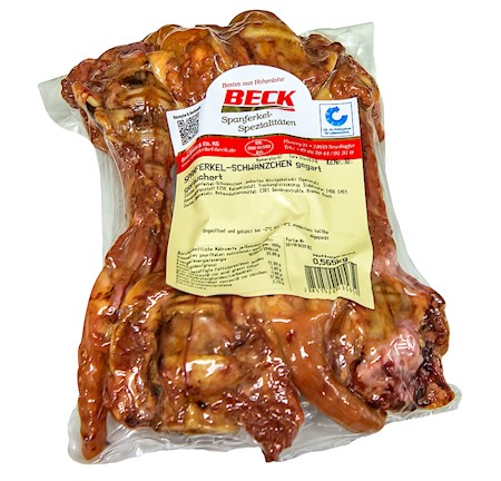 Beck Schweine Schwänzle geräuchert, gegart ca 1lg/ Копченые свиные хвостики ca 1kg