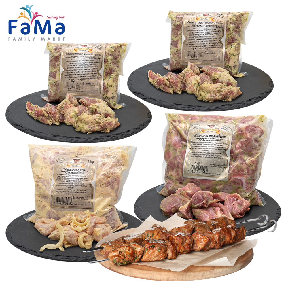 6kg Schaschlik Mix ohne Schweinefleisch - Vorteilsset // Микс шашлыка без свинины