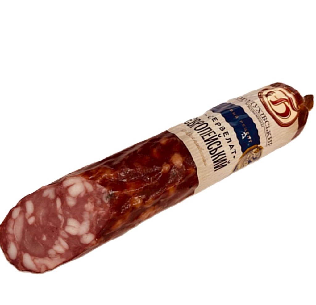 Bogodukhivsky Salami geräuchert "Evropejsij"  ca.300g // Сервелат "Европейский"  полукопченый