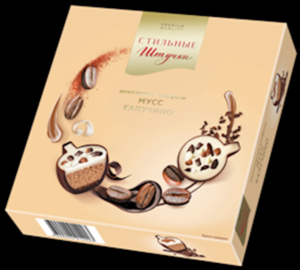 104g Stilnie Stuchki  Pralinen Mousse Cappuccino // Конфеты шоколадные Мусс Капучино
