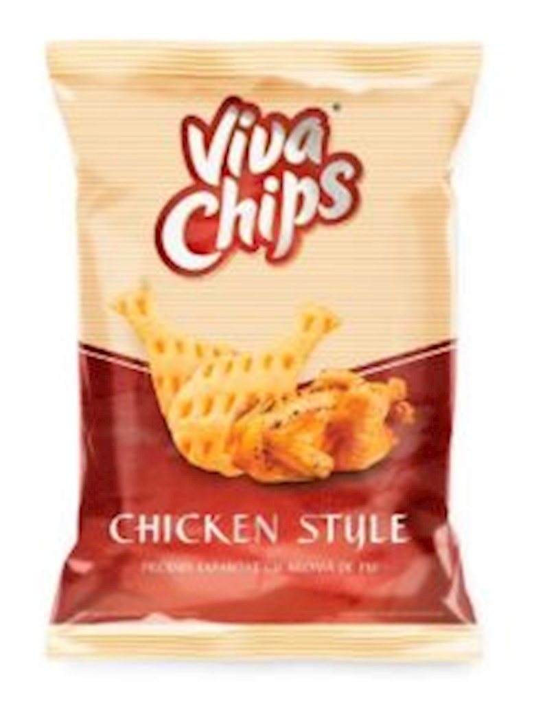 100g (RO) Viva Chips Weizen-Kartoffelchips mit Hähnchengesch.  // Пшенично-картоф. чипсы со вкусом курицы 