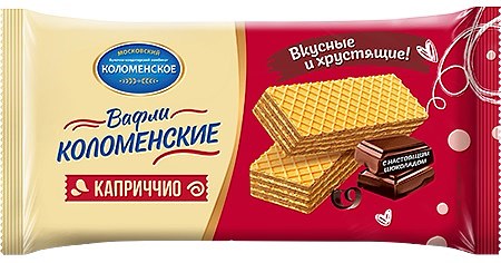 200g Waffeln Capriccio mit Schoko // Коломенские Вафли Каприччио
