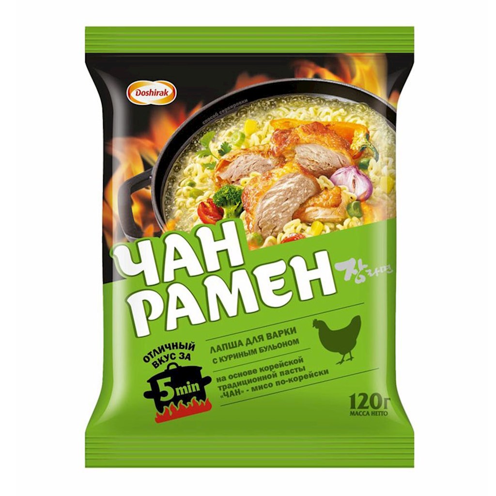 120g Doshirak Nudeln Chang Ramyeon kor. Hühnerbrühe  // Лапша Чан Рамён корейская со вкусом куриного бульона