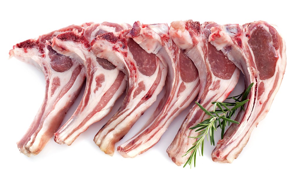 500g Lammrücken/kotelett Lose geschnitt. tk -18°C  // Корейка из баранины, нарезанные крупными ломтиками