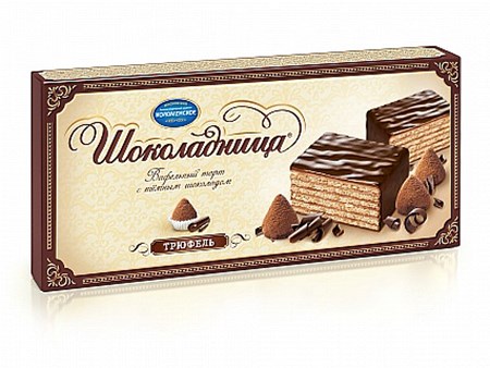 250g Waffeltorte in Schokoglasur Trüffel // Торт вафельный «Шоколадница Трюфель»