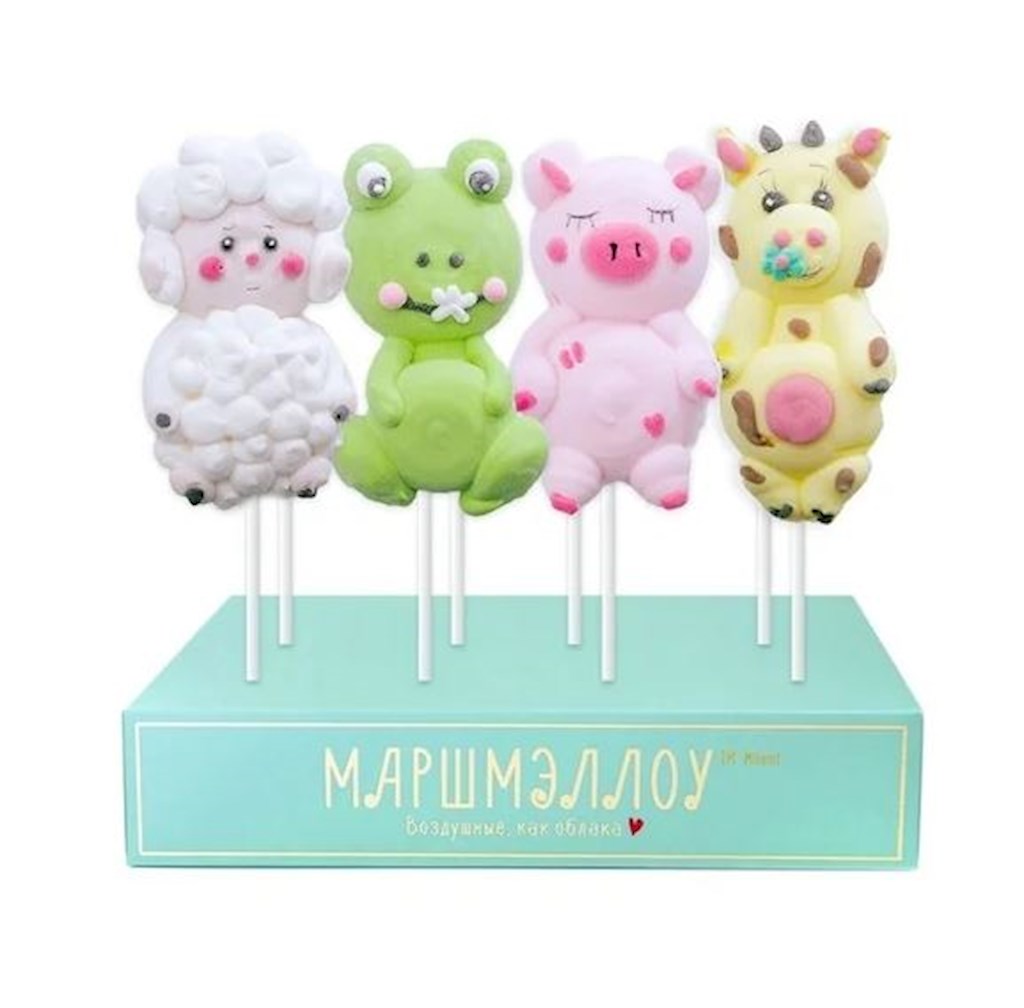 20g Milami Marshmallows Lustige Tiere // Маршмэллоу на палочке "Веселые животные"