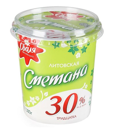 380g Svalia Schmand Litovskaja 30% // Сваля Сметана Литовская 30% 