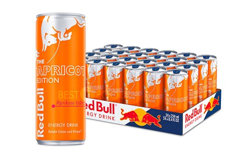 250ml Red Bull Energy Drink Apricot Edition Aprikose-Erdbeere // Red Bull Энергетический напиток абрикос клубника