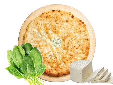 450g Ossetian Fladenbrot Käse/Spinat // Осетинский пирог с Сыром и Шпинатом