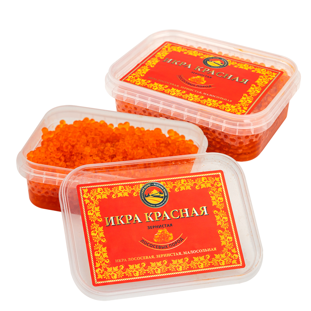 500g Russkiy Bereg Lachskaviar 2X250g Gorbuscha Wildfang 2er SPARPACK OHNE KONSERVIERUNGSSTOFFE t/k