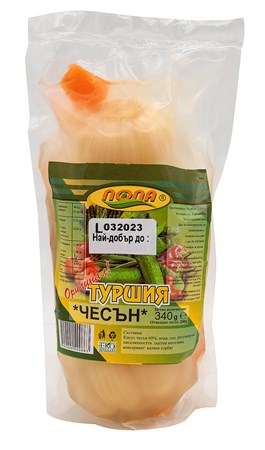 340g Popa Knoblauch, eingelegt // Маринованный чеснок