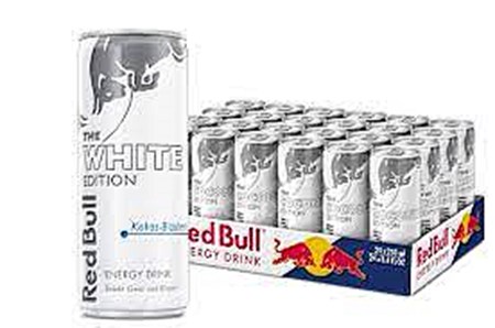 250ml Red Bull Energy Drink White Edition Kokos Blaubeere // Red Bull Энергетический напиток Кокос-черника